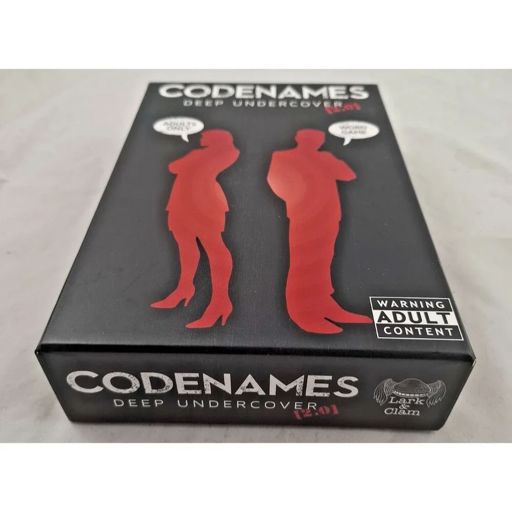 Codenames Deep Undercover 2.0 Adult Word Game by Lark & Clam-Complete-NICE!
